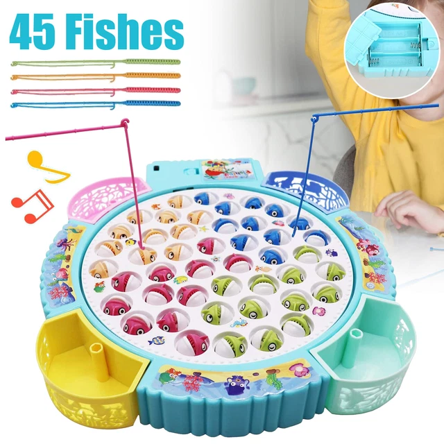 KIDS FISHING GAME Play Set Rotating Fishing Board Toy Electric