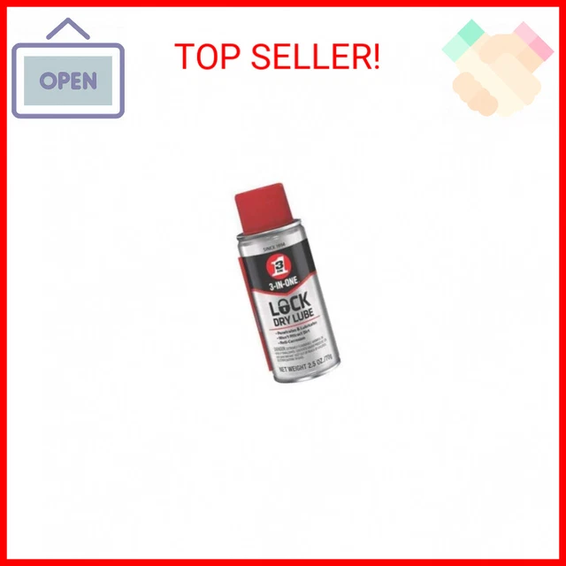 3-IN-ONE Lock Dry Lube, 2.5 OZ