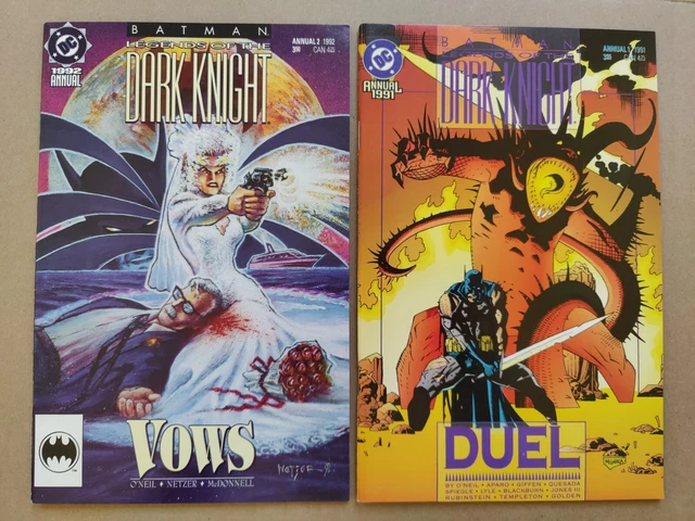 Batman Legends Of The Dark Knight Annual 1 VF 2 FN Mike Mignola Cover Lot of 2