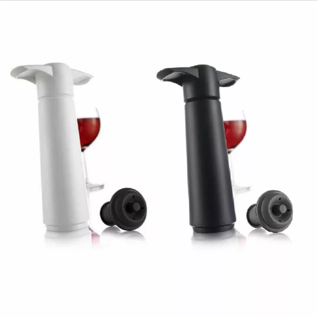 NEW VACU VIN WINE SAVER Vacuum Pump Preserver Click WHITE OR BLACK