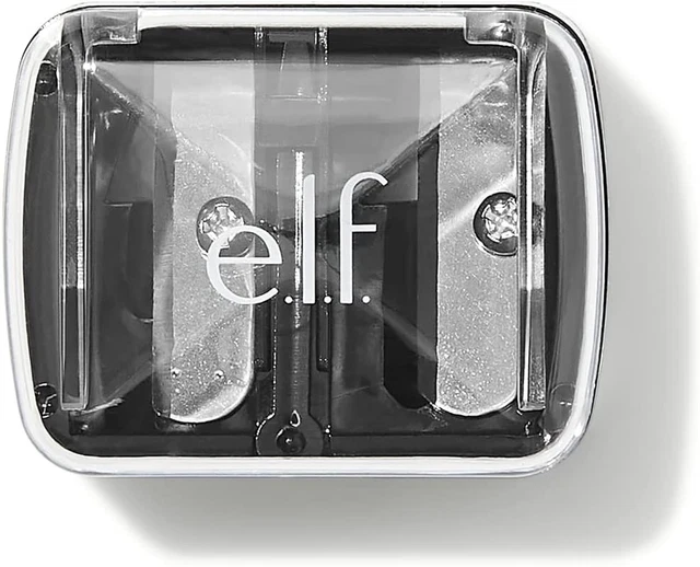 e.L.F. Afilador de lápiz doble, herramienta conveniente, esencial, afilador, fácil de limpiar