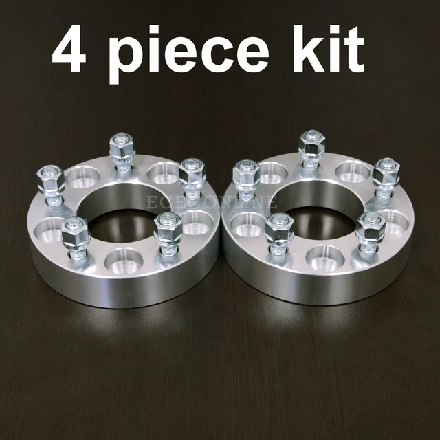 4pc 1.25" Adapter Spacers - allows 5x4.75 Cars to use 5x5.5 Wheels - 12x1.5 Stud