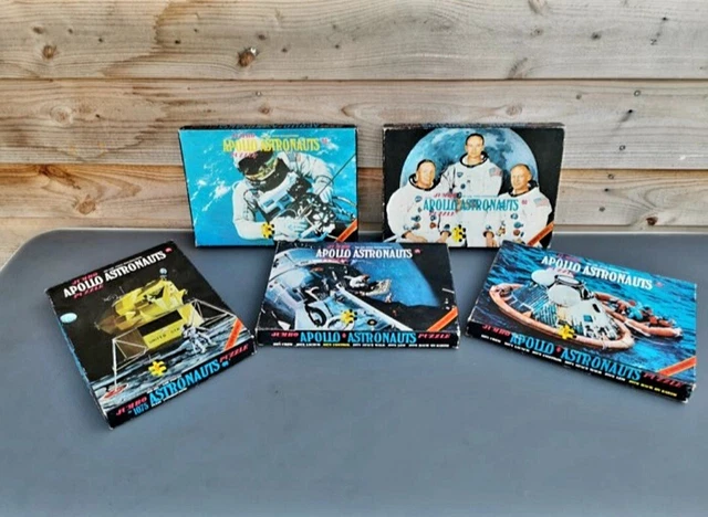 Jeux Puzzle Collection Jumbo Appolo  Année 1972 Cinq Puzzle D'une Série De Six