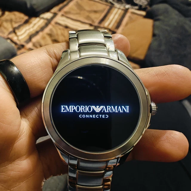 EMPORIO ARMANI DW4B Smartwatch With Original Box Charger 90.00 PicClick UK