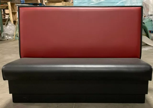 Restaurant Booth single & double 60"Long x 42" high Upholstered  Plain back