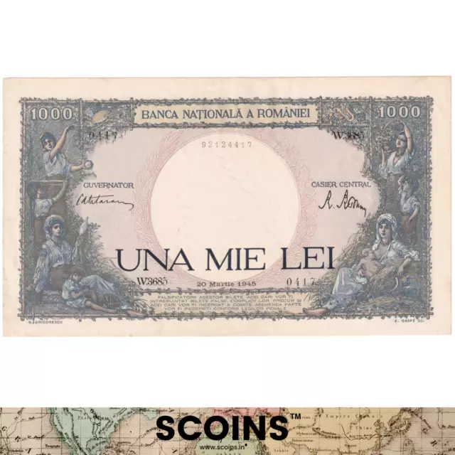 Banca Nationala A Romaniei Una Mie Lei Thousand 1945 92124417