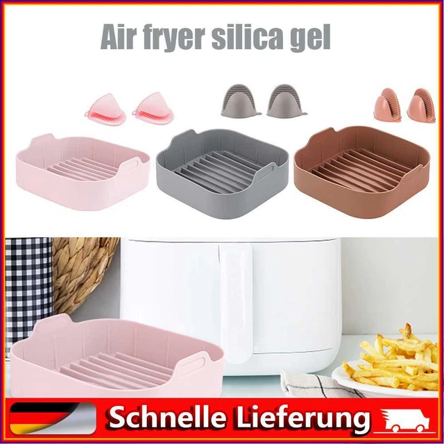 Silicone Air Fryer Plate Waterproof for Family Baking Camping Barbecue Gadgets