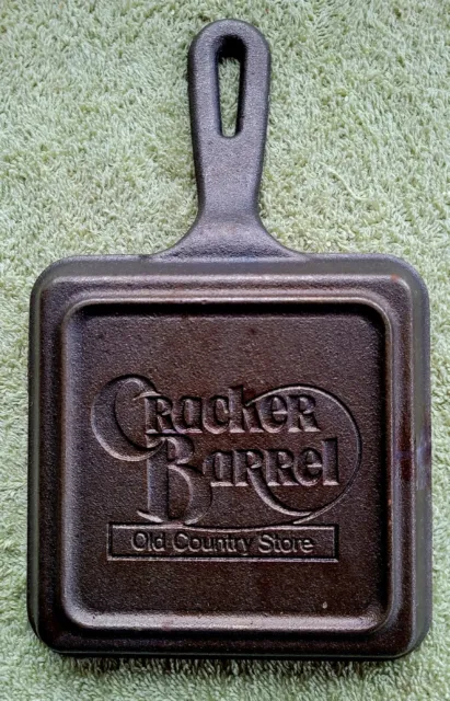 Cracker Barrel Old Country Store Small Square Cast Iron Skillet 5 1/2” x 5 1/2”