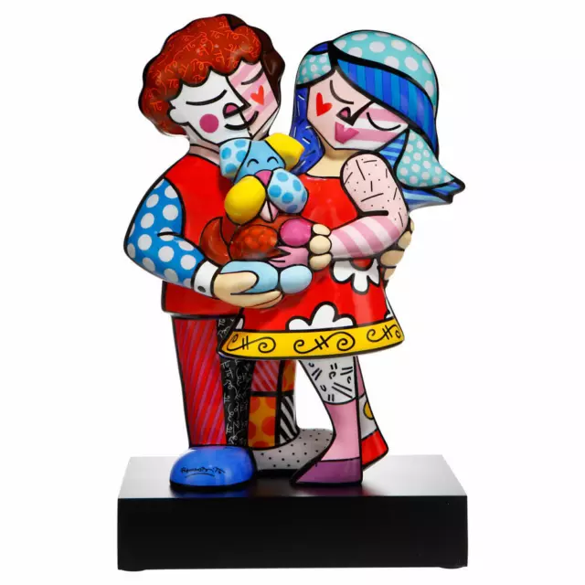 Goebel Figur Romero Britto - Pets Love, Pop Art, Dekofigur, Porzellan, 47 cm