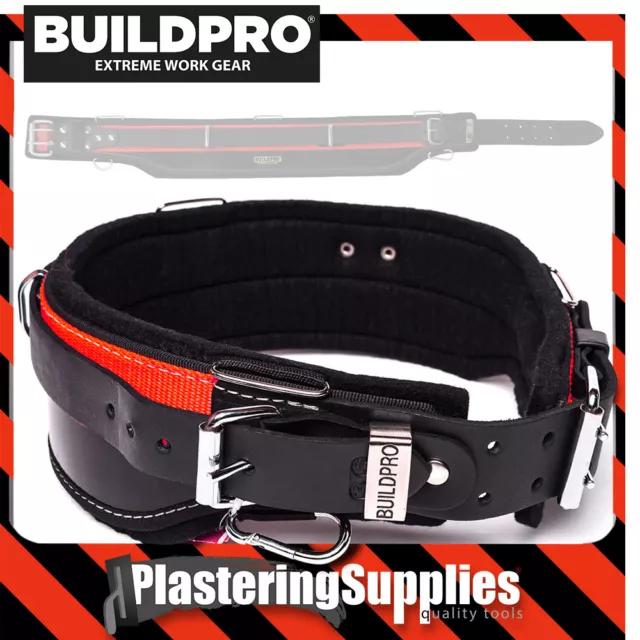 BuildPro Carpenters Builders Belt 36" Leather Heavy Duty Stitching LBBSRC36