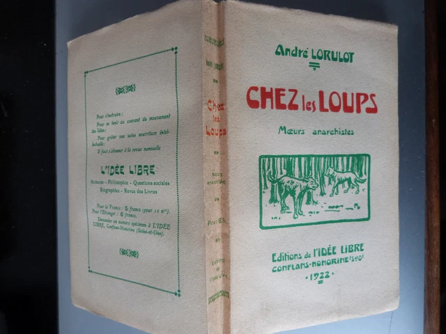 CHEZ LES LOUPS-MŒURS Anarchistes | André Lorulot | 1922. EUR 7,00 - PicClick FR