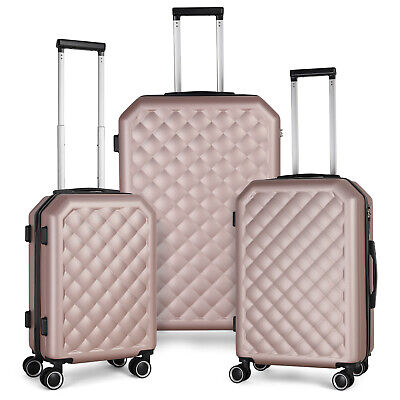 3-Piece hardshell 360 Rotating Luggage Set for carry-on and checked 20/24/28 in