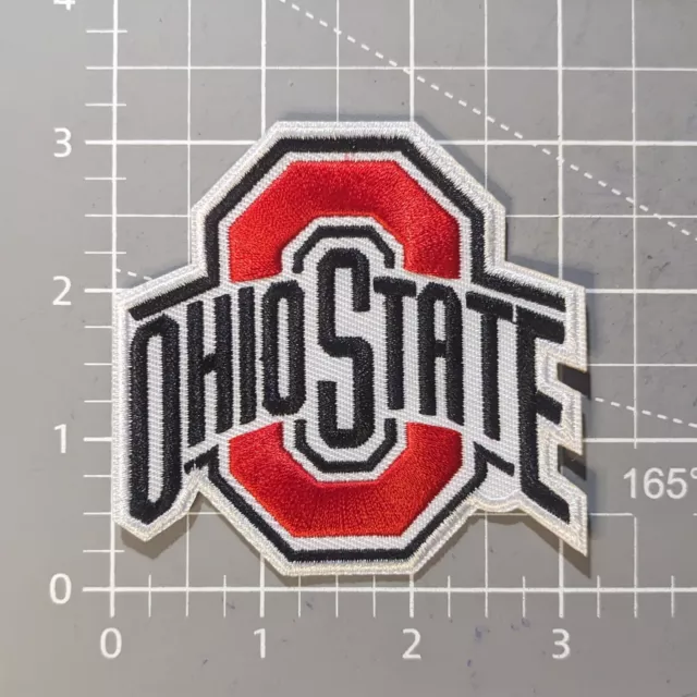 Buckeyes OSU Ohio State University Embroidered Iron On 3x3.75" 2