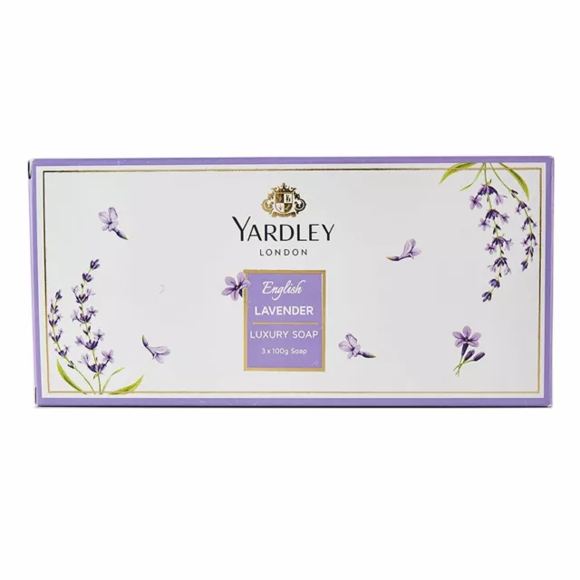 Yardley London English Lavender Luxury Soap 100 g Pack of 3-