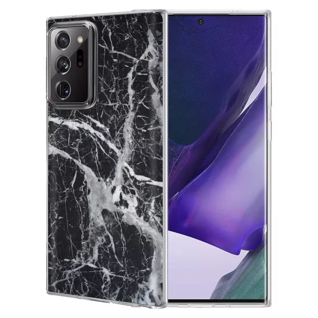 Slim Cover Case for Samsung Galaxy Note 20 Ultra 5G, Marble Black