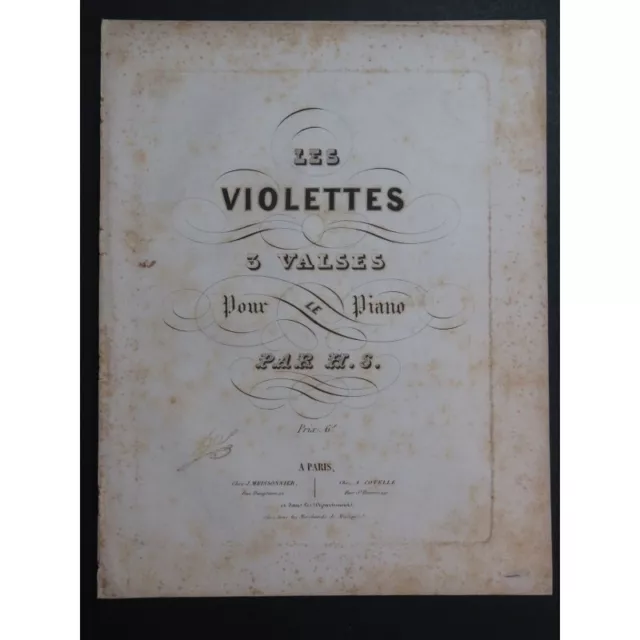 H. S. Les Violettes Piano ca1830 2