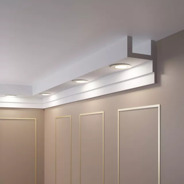 20 Metros LED Spots Luz Moldura de Estuco para Iluminación Indirecta OL-58