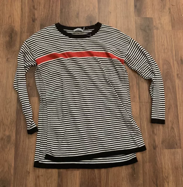 Asos Shirt Womens Size 4 Small S Striped Sweater Dress