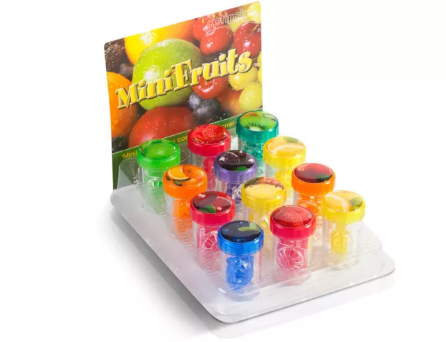 1 x Fruit Design Barrel Contact Lens Storage Soaking Case UK Made - High Quality