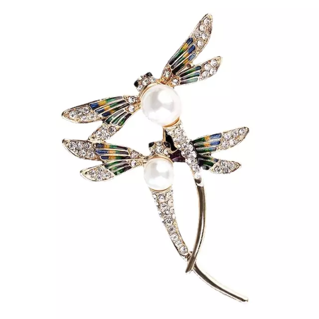 Dragonfly Brooch Large Couple Flying Insect Dragonfly Pin Women Men Jewelry Gift