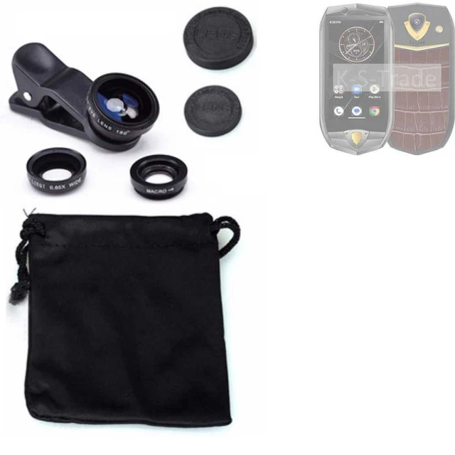 Pour Oukitel K16 Objectifs Smartphone Lentilles fisheye macro grand angle
