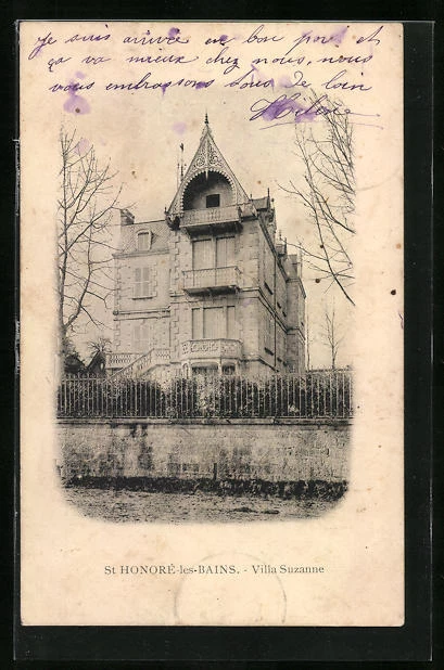CPA St. Honoré-les-Bains, Villa Suzanne 1905
