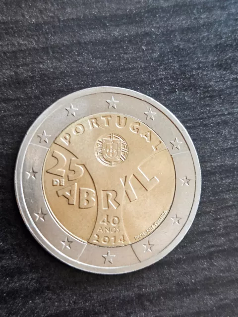 2 euro rare commemorate coin - 40 Years since the Carnation Revolution