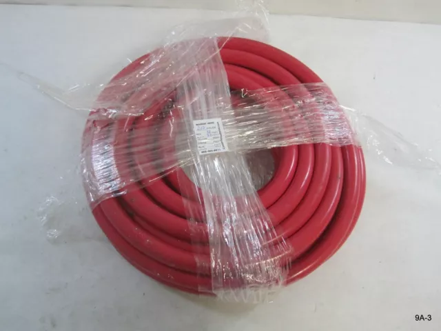 30' Red Battery Cable 2/0 Gauge AWG Marine Copper Power Wire Made in USA