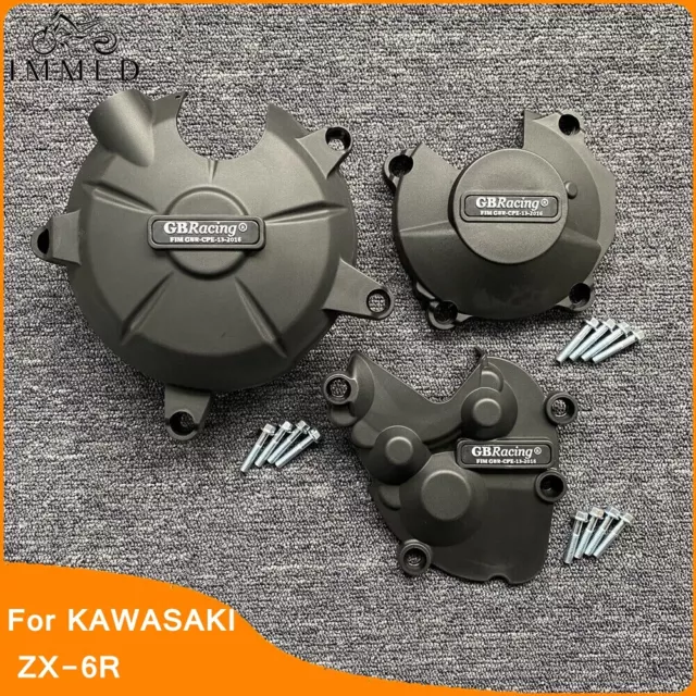 Engine Cover For KAWASAKI Ninja ZX6R ZX-6R ZX636 ZX 636 Clutch Alternator Guard