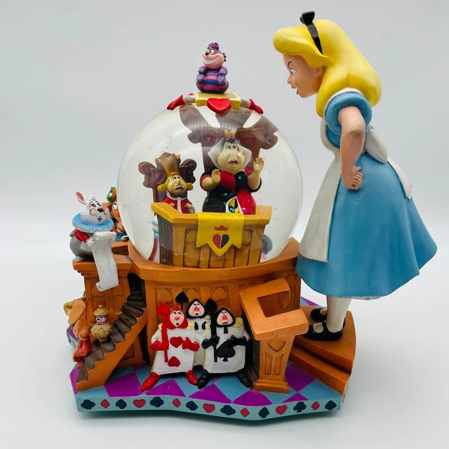 RARE Alice in Wonderland Trial 50th Anniversary Musical Snowglobe Working RARE Alice in Wonderland Trial 50th Anniversary Musical Snowglobe Working