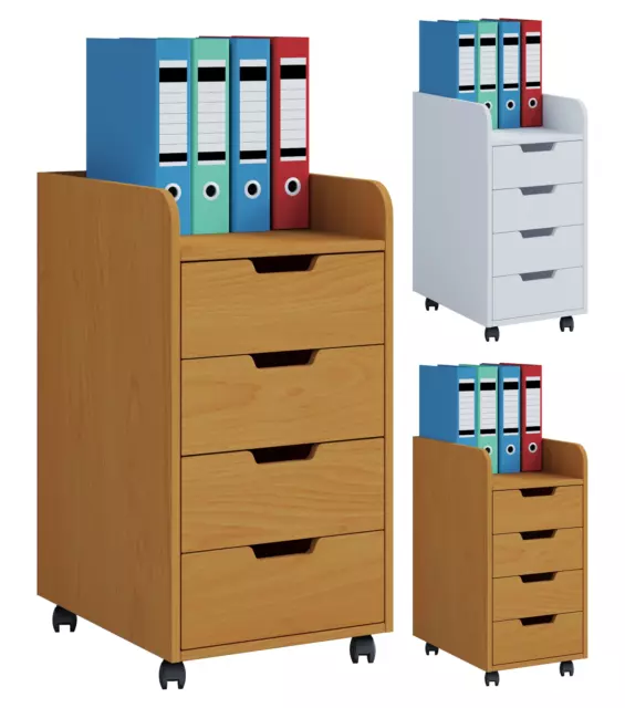 Rollcontainer „Konal Maxi“ · 2 Farben · Schubladenschrank Bürocontainer
