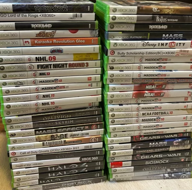 STORE LIQUIDATION - Microsoft XBOX 360 games - PICK&CHOOSE - Create a Lot