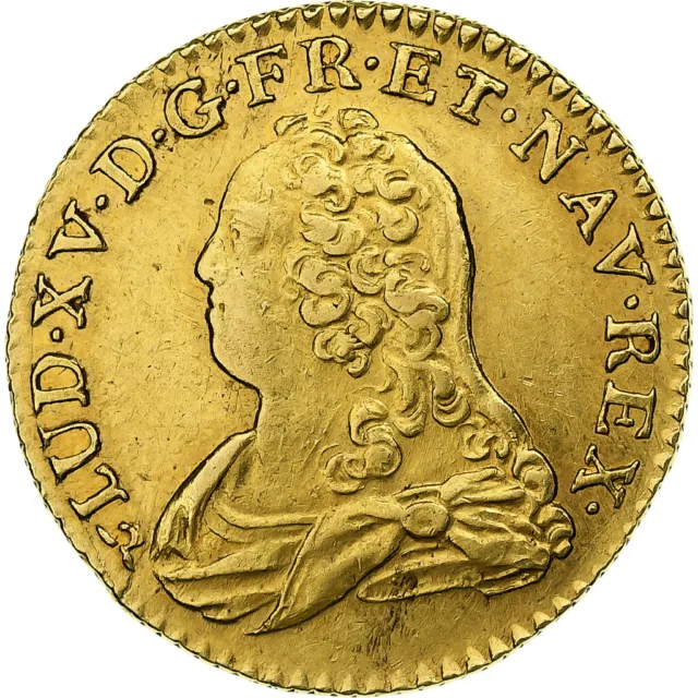 [#1285668] France, Louis XV, Louis d'or aux lunettes, 1726, Rouen, Or, TTB, Gado