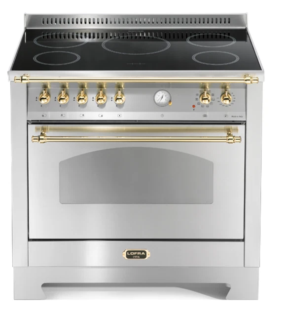 Lofra Dolcevita Rsg96Mft/5I Cucina 90X60 Acciaio 5 Zone Cottura Forno Elettrico