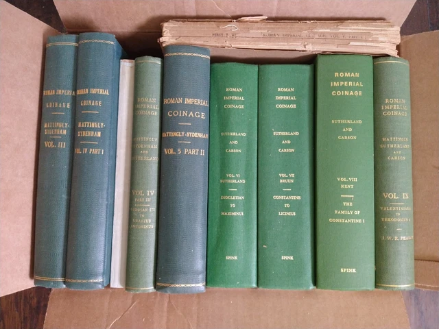 ROMAN IMPERIAL COINAGE 10 Book Set (Vol 3-Vol 9) SPINK