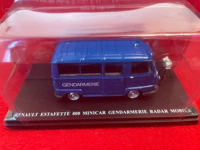 Renault Estafette 800 Minicars Gendarmerie Radar Mobile 1/43 Hachette
