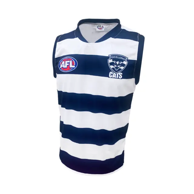 Geelong Cats AFL Home Footy Guernsey Football Jumper Youth Kids Men Sizes 2