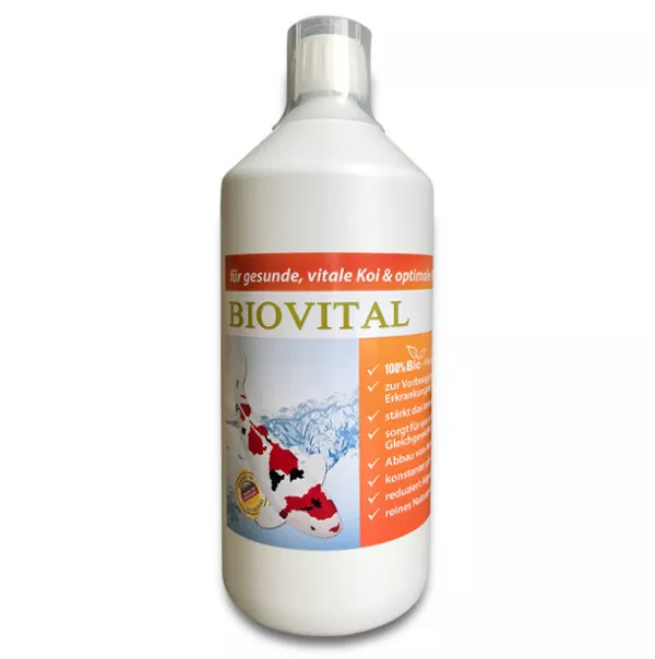 BIOVITAL  1000 ml Milchsäurebakterien, probiotische Filterbakterien, Koi, Teich