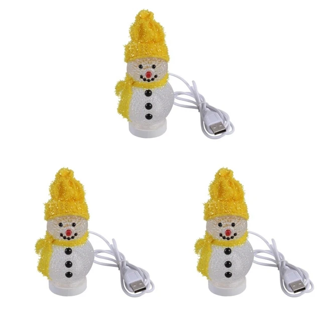 3 PIECES CHRISTMAS Car Decorations Perfect for Snowman Night Light Baby