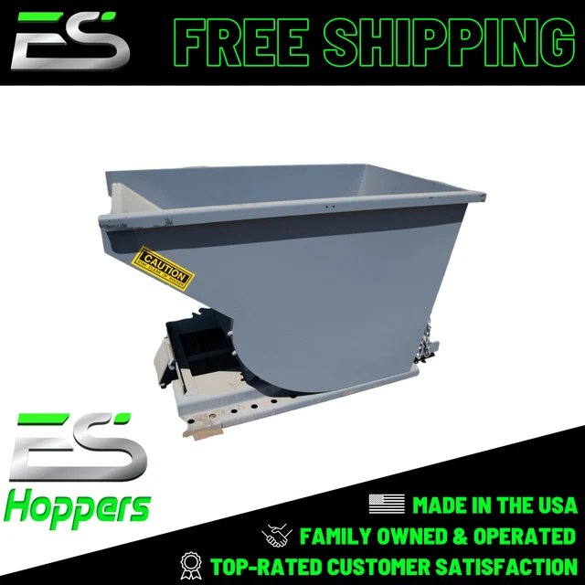 1 Yd Wright Bump Release Dumpster Hopper-Trash-Recycling Hopper-Free Shipping