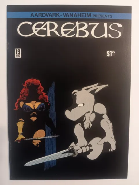 Cerebus # 19 Key Red Sophia HTF Black Cover Aardvark Dave Sim 1980