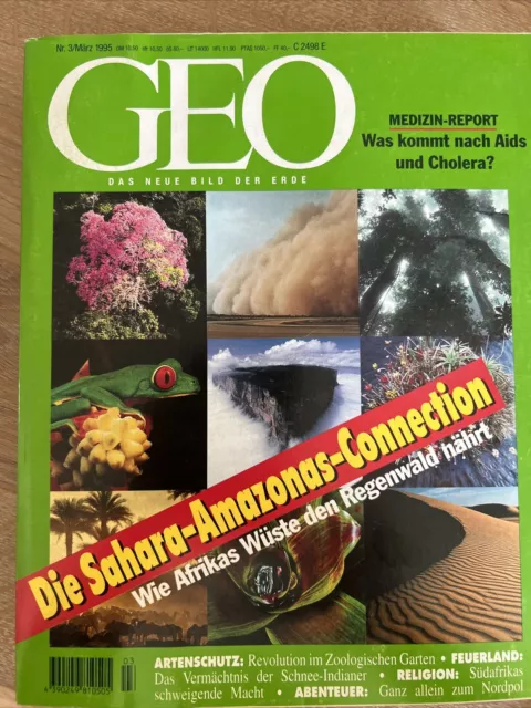 Geo Heft Nr. 3/März 1995, Titelthema: Die Sahara-Amazonas-Connection