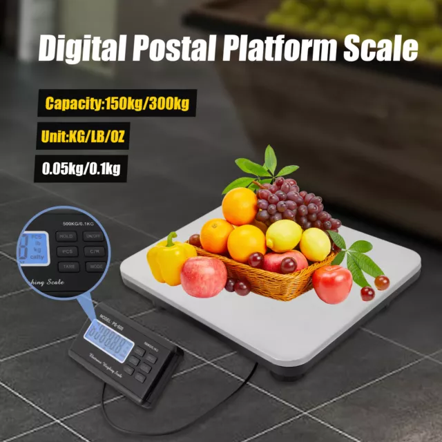 600LB Computing Digital Platform Scales Postal Shop Scale Weight Shipping Postal