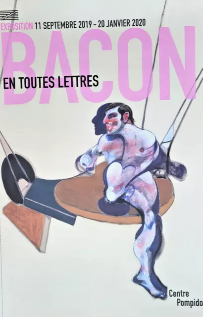 Francis Bacon - Cartel Original Exposición - Centro Pompidou París - 2019