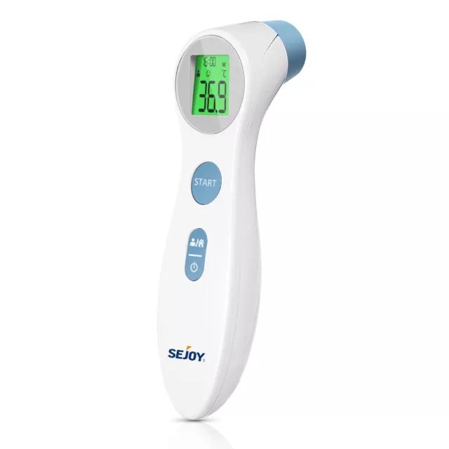 SEJOY Non Contact Infrared Digital LCD Forehead Fever Thermometer for Baby Adult 2