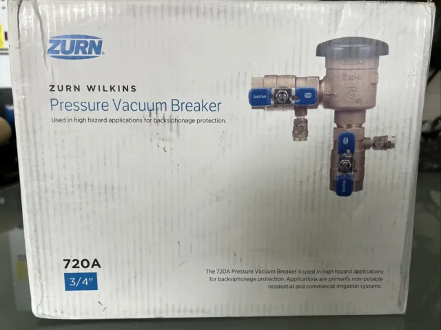 ZURN WILKINS 3/4" 720A Pressure Vacuum Breaker 34-720A