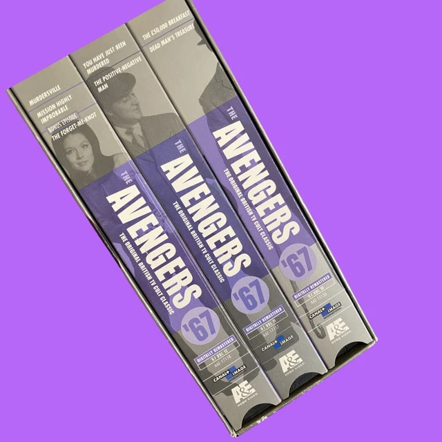 THE AVENGERS ‘67 VCR 3tape box set. Vol. 101112. Free Shipping!! £8.
