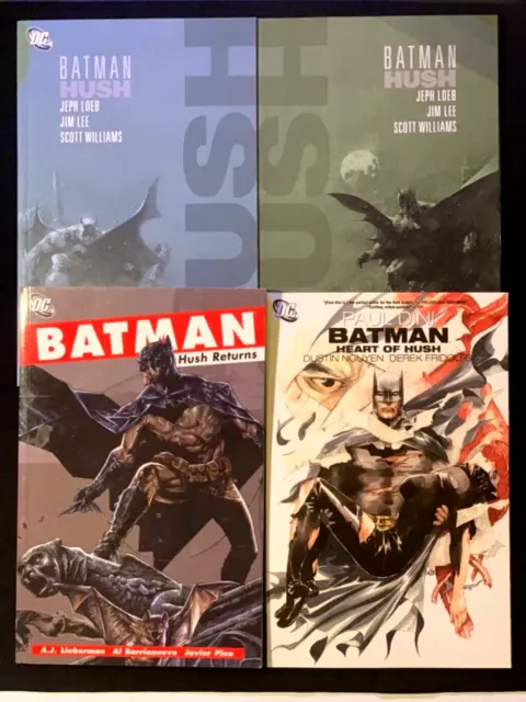 Batman: Hush trade collection lot of 4 TPB comics Heart of Hush, Return OOP