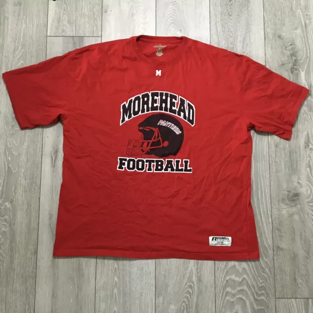 Russel Athletic Morehead Panthers Football North Carolina Red T-shirt XL