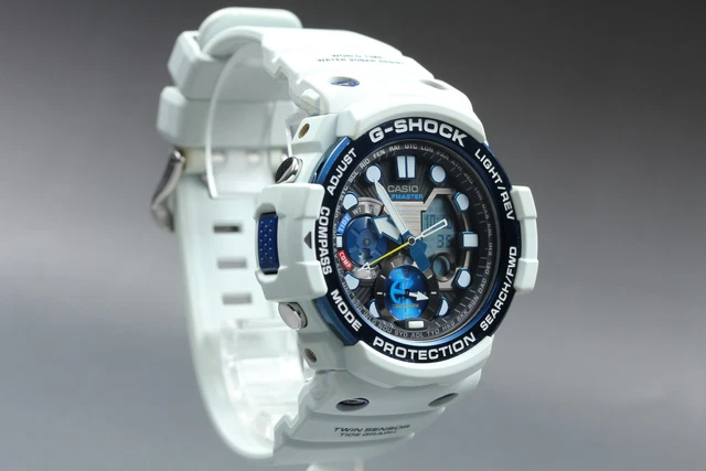 CASIO G SHOCK GULFMASTER GN 1000C White Analog Digital Used